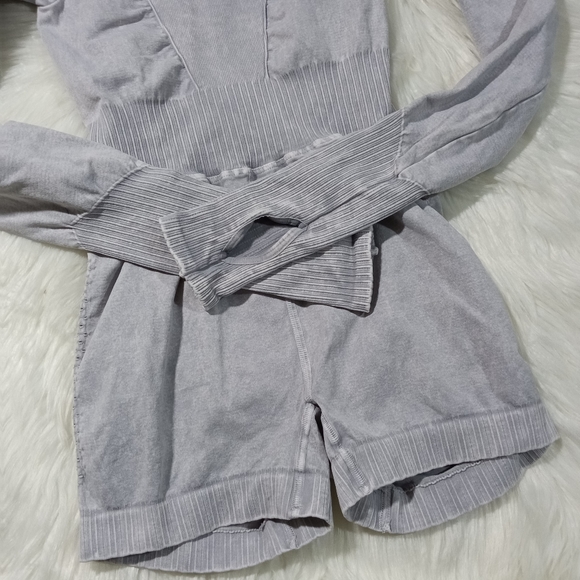 FP Movement Good Karma Long Sleeve Runsie in Ice Grey Size XS/S - Picture 9 of 15